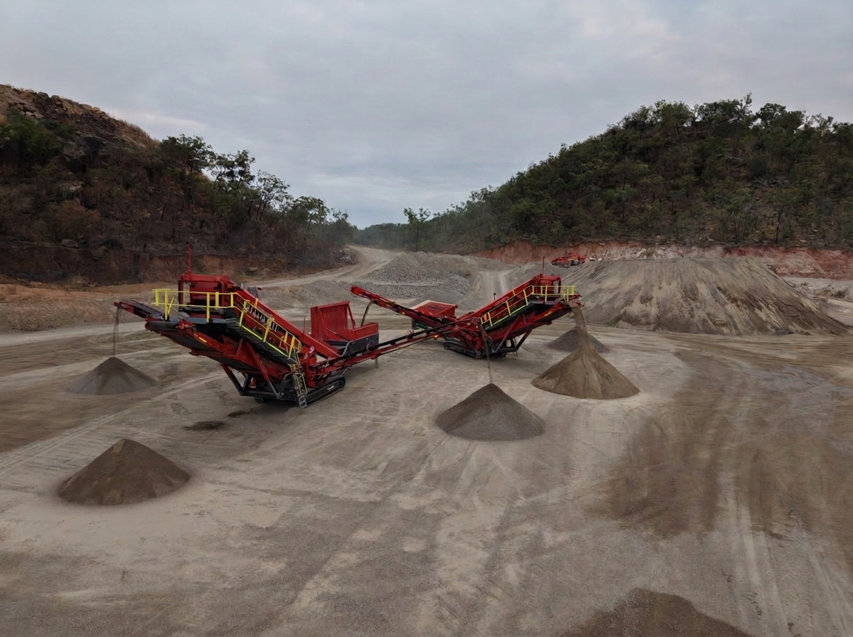 Sandvik QA452 screening plants commissioned at a quarry